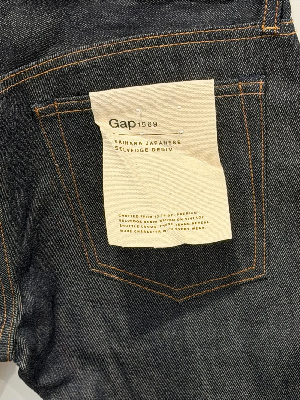 NEW NWT GAP Vintage Kaihara Japanese Selvedge Denim 28 x 30 Slim RARE